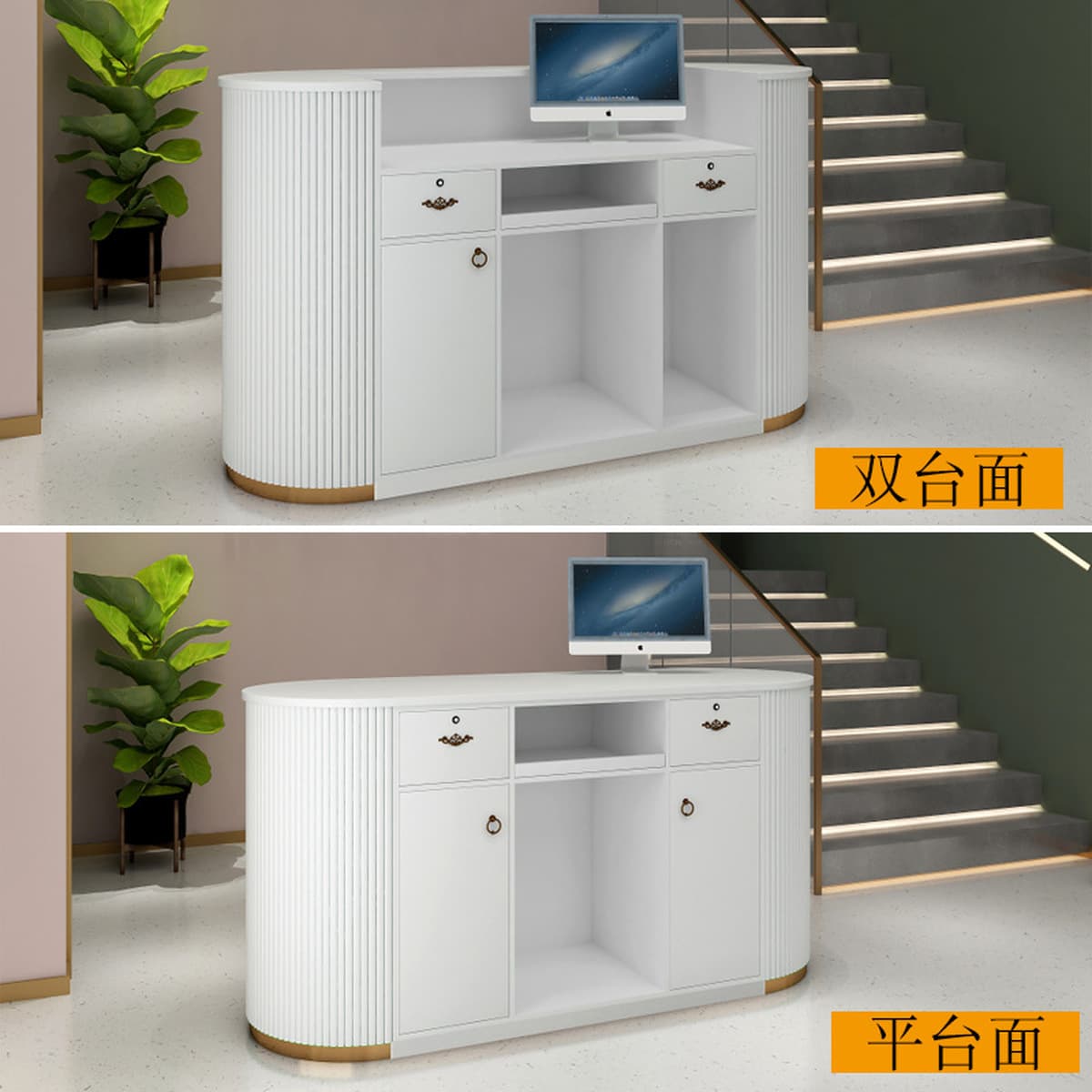 Магазин одежды Arc Cashier Shop Небольшой салон красоты Стойка регистрации Свет Роскошный магазин дизайна ногтей Простой...