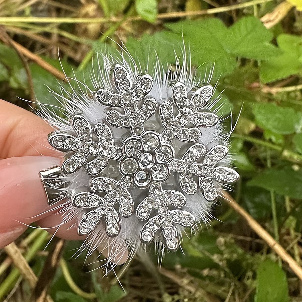 Ультра-флеш-стразы жемчуг снежинки утят с высоким лицом на Рождество нежные милые прически