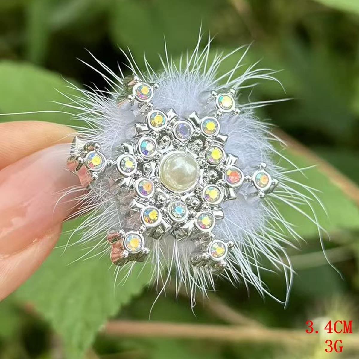 Ультра-флеш-стразы жемчуг снежинки утят с высоким лицом на Рождество нежные милые прически