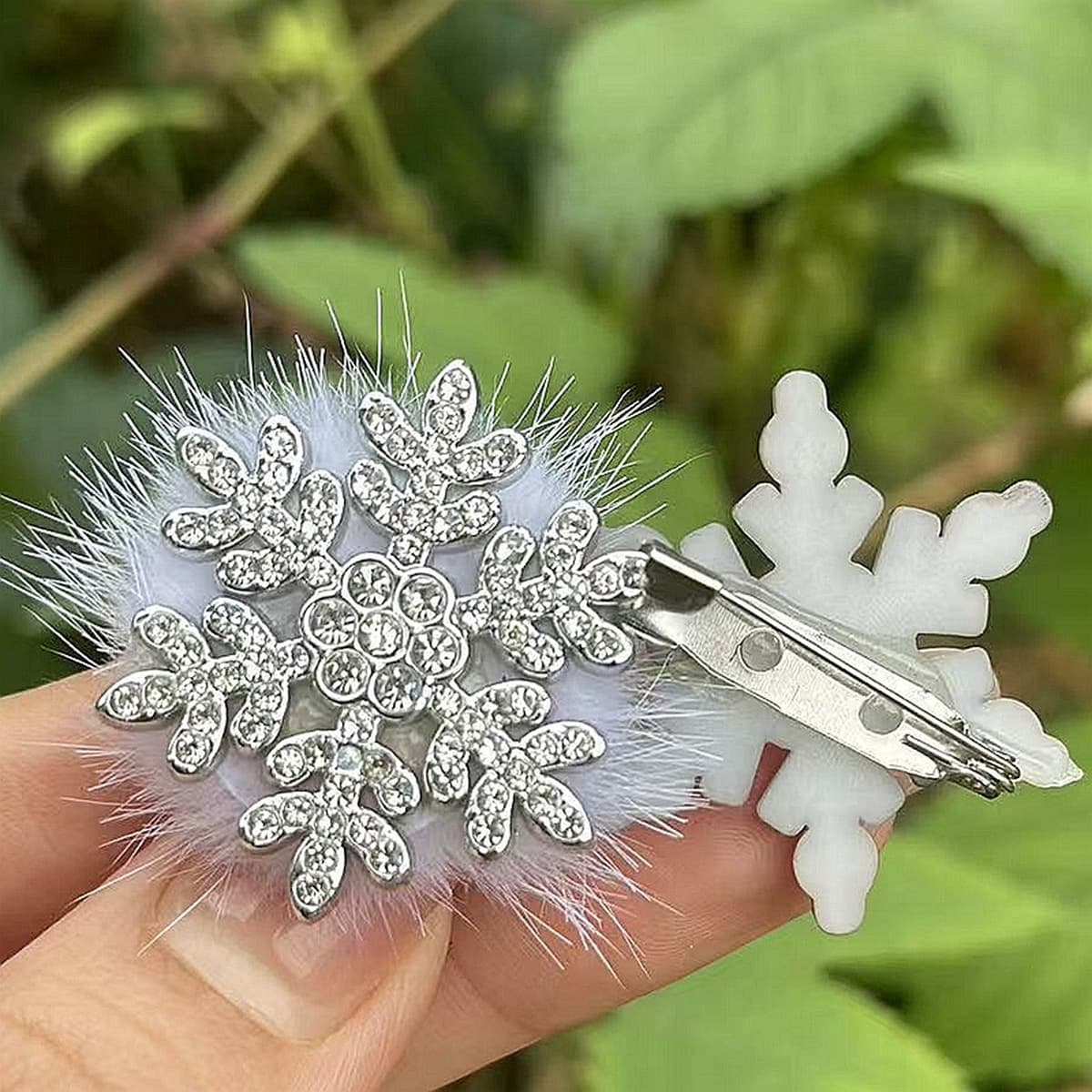 Ультра-флеш-стразы жемчуг снежинки утят с высоким лицом на Рождество нежные милые прически