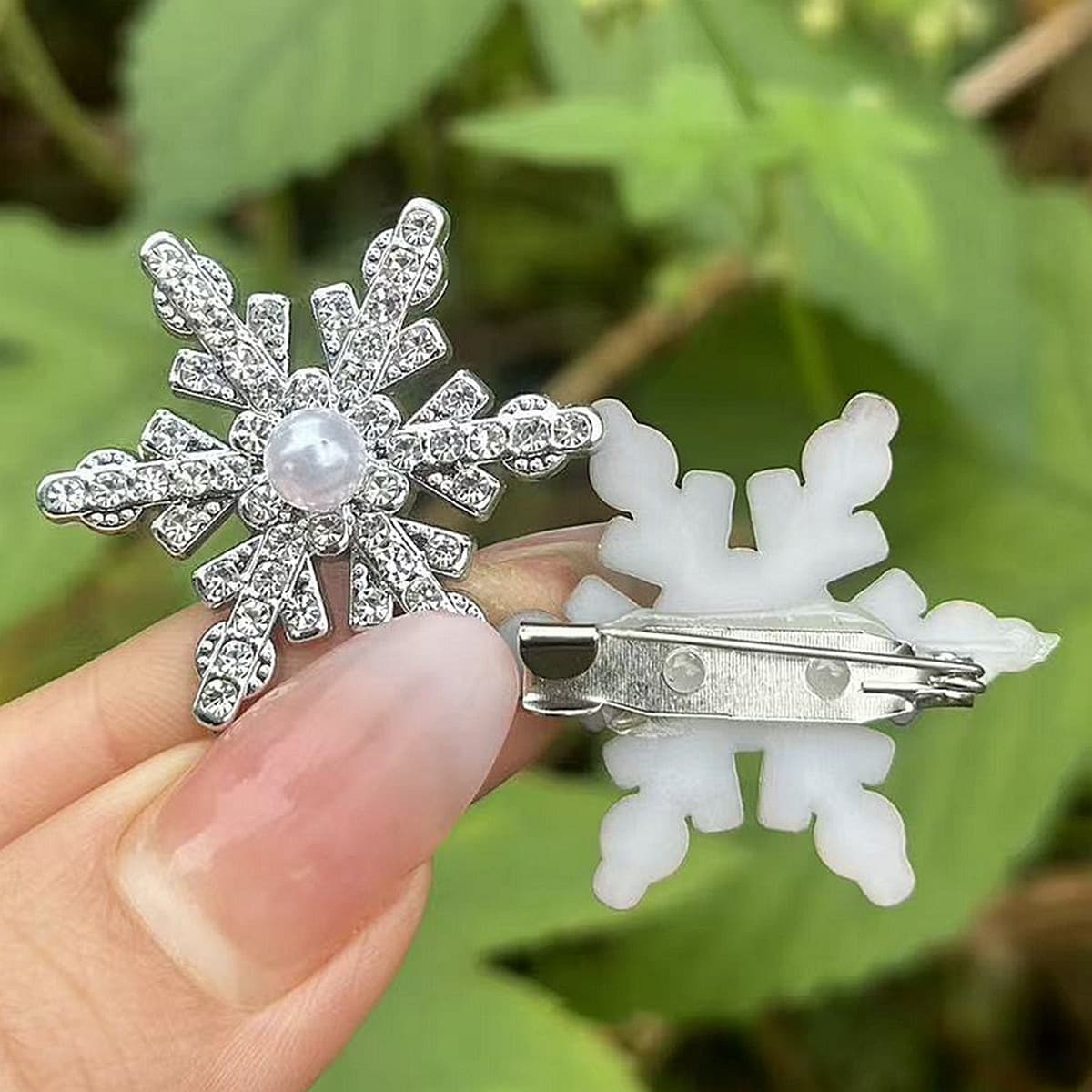 Ультра-флеш-стразы жемчуг снежинки утят с высоким лицом на Рождество нежные милые прически