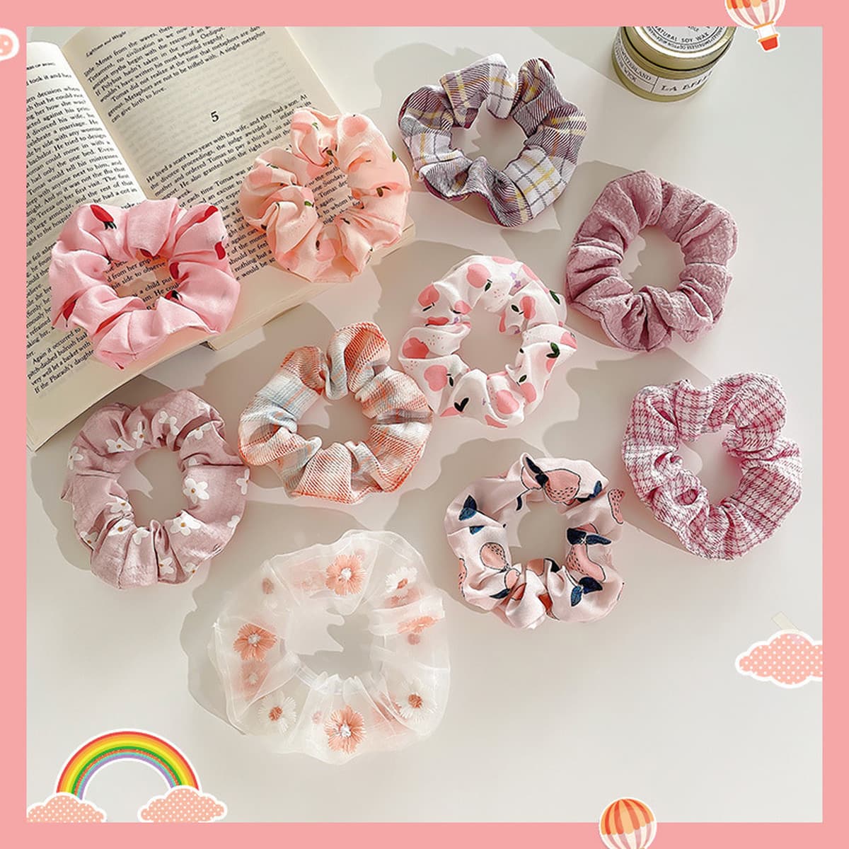 Круг для волос толстой кишки женский корейский европейский вуаль жирный кишечник аксессуары для волос