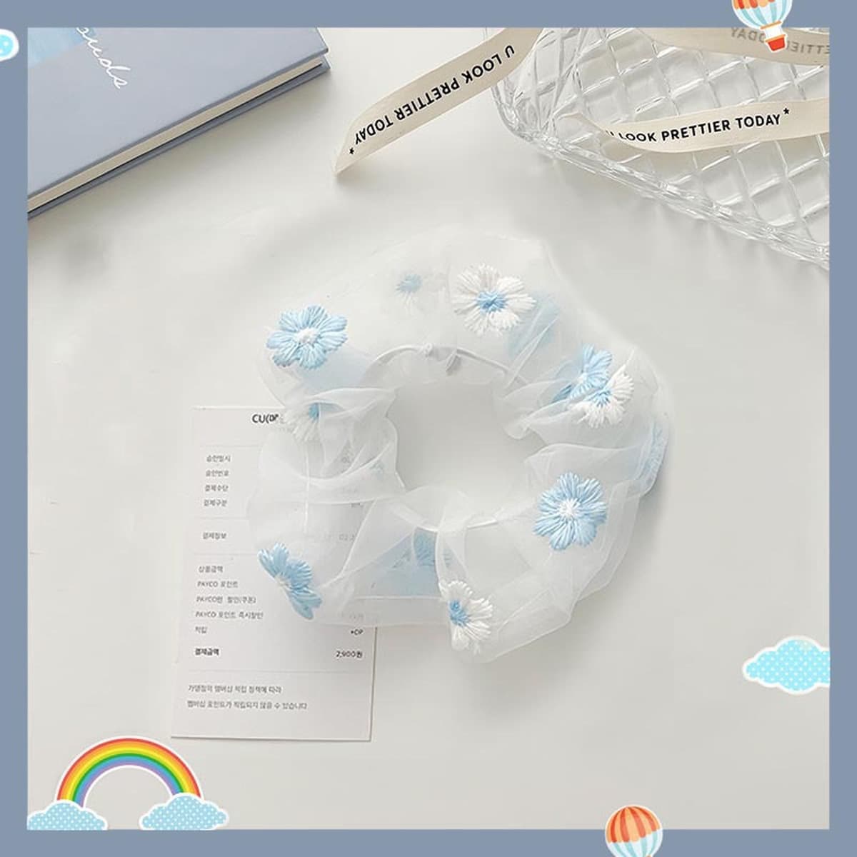 Круг для волос толстой кишки женский корейский европейский вуаль жирный кишечник аксессуары для волос