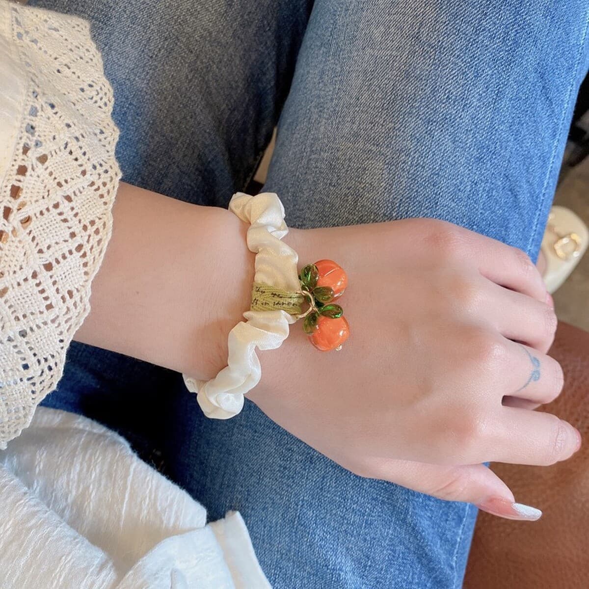 Круг для волос толстой кишки женский корейский европейский вуаль жирный кишечник аксессуары для волос