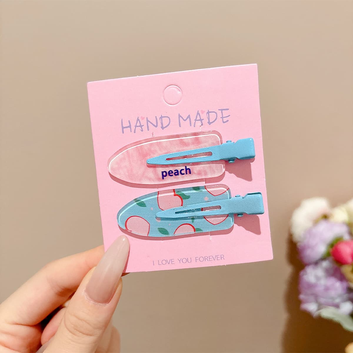 Милая кремовая заколка для волос с допамином, высококачественная заколка для челки, стильная заколка для студенческой челки,...