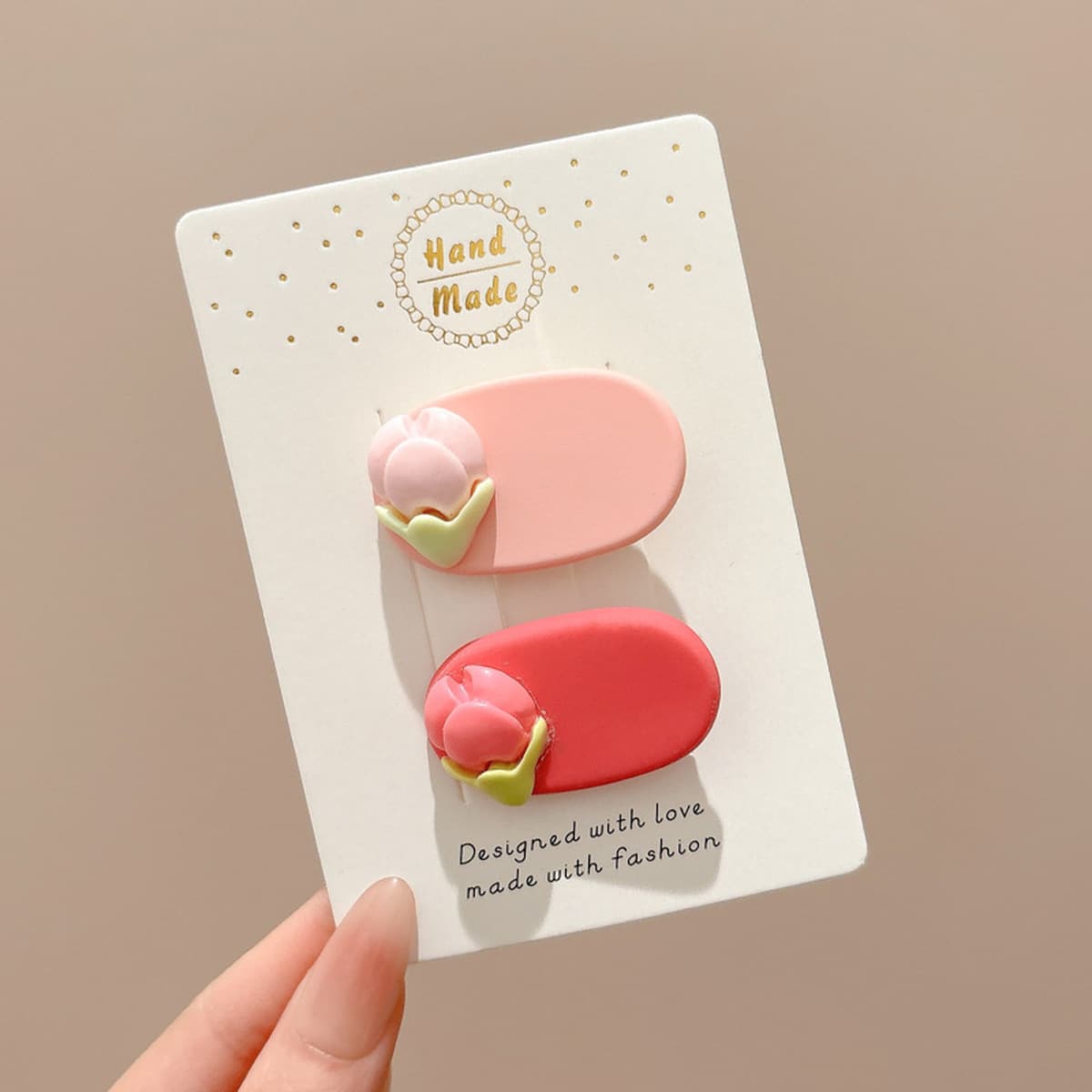 Милая кремовая заколка для волос с допамином, высококачественная заколка для челки, стильная заколка для студенческой челки,...