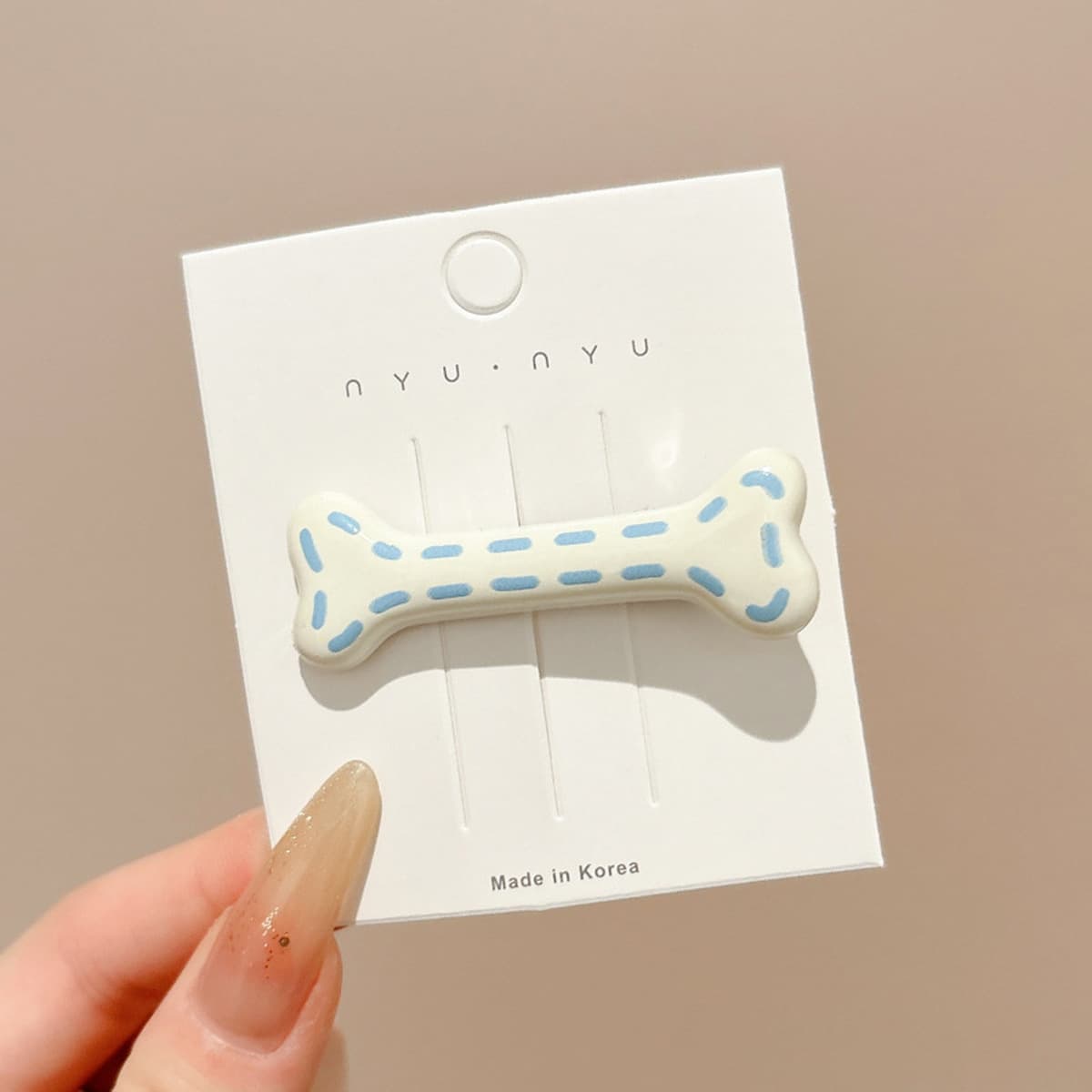 Милая кремовая заколка для волос с допамином, высококачественная заколка для челки, стильная заколка для студенческой челки,...