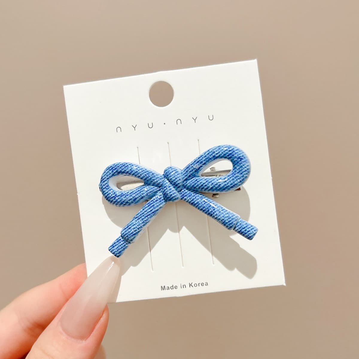 Милая кремовая заколка для волос с допамином, высококачественная заколка для челки, стильная заколка для студенческой челки,...