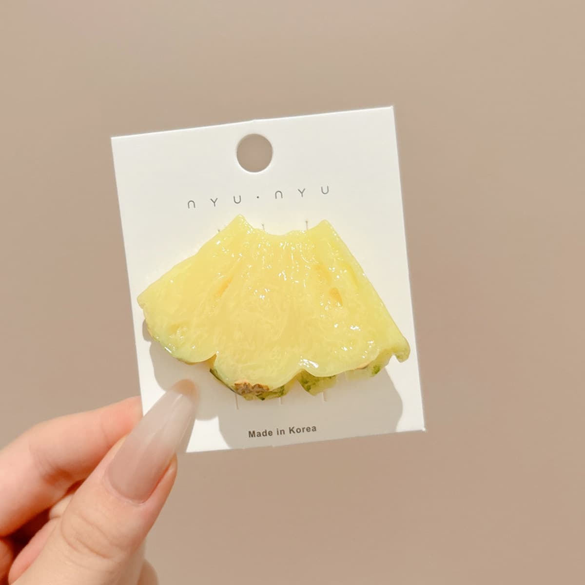 Милая кремовая заколка для волос с допамином, высококачественная заколка для челки, стильная заколка для студенческой челки,...