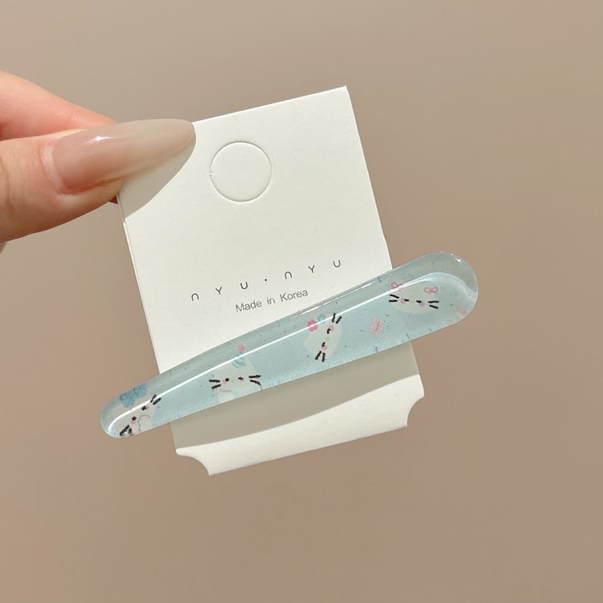 Милая кремовая заколка для волос с допамином, высококачественная заколка для челки, стильная заколка для студенческой челки,...