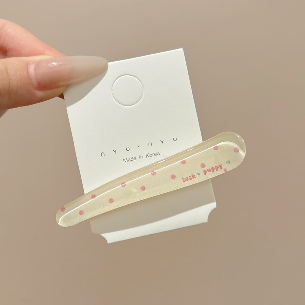 Милая кремовая заколка для волос с допамином, высококачественная заколка для челки, стильная заколка для студенческой челки,...