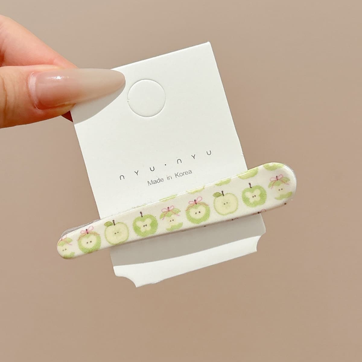 Милая кремовая заколка для волос с допамином, высококачественная заколка для челки, стильная заколка для студенческой челки,...