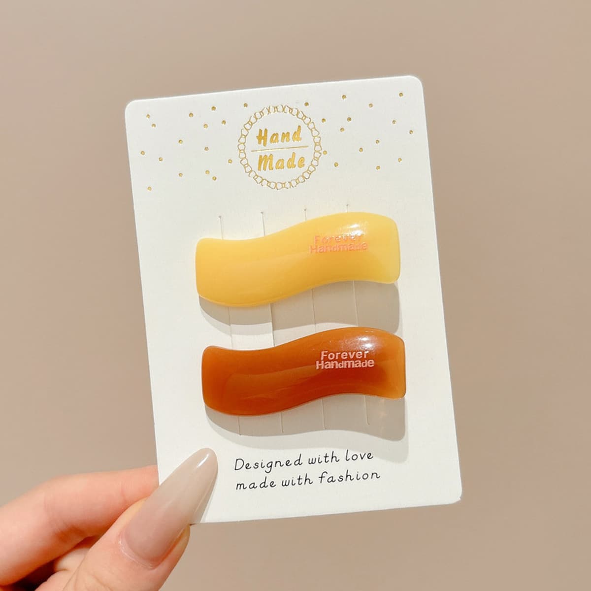 Милая кремовая заколка для волос с допамином, высококачественная заколка для челки, стильная заколка для студенческой челки,...