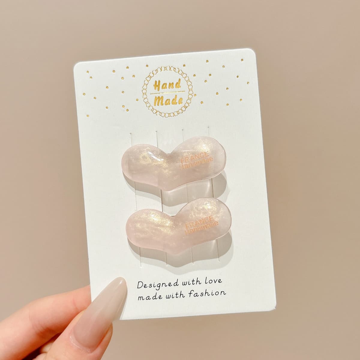 Милая кремовая заколка для волос с допамином, высококачественная заколка для челки, стильная заколка для студенческой челки,...