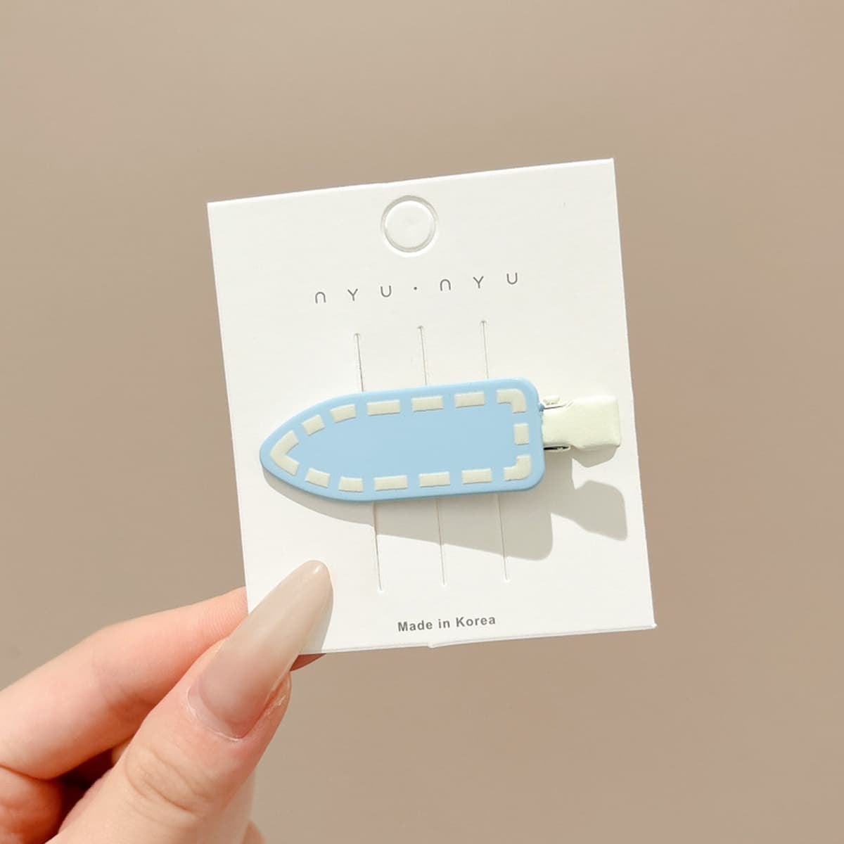 Милая кремовая заколка для волос с допамином, высококачественная заколка для челки, стильная заколка для студенческой челки,...