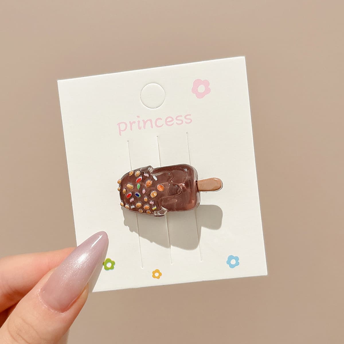 Милая кремовая заколка для волос с допамином, высококачественная заколка для челки, стильная заколка для студенческой челки,...