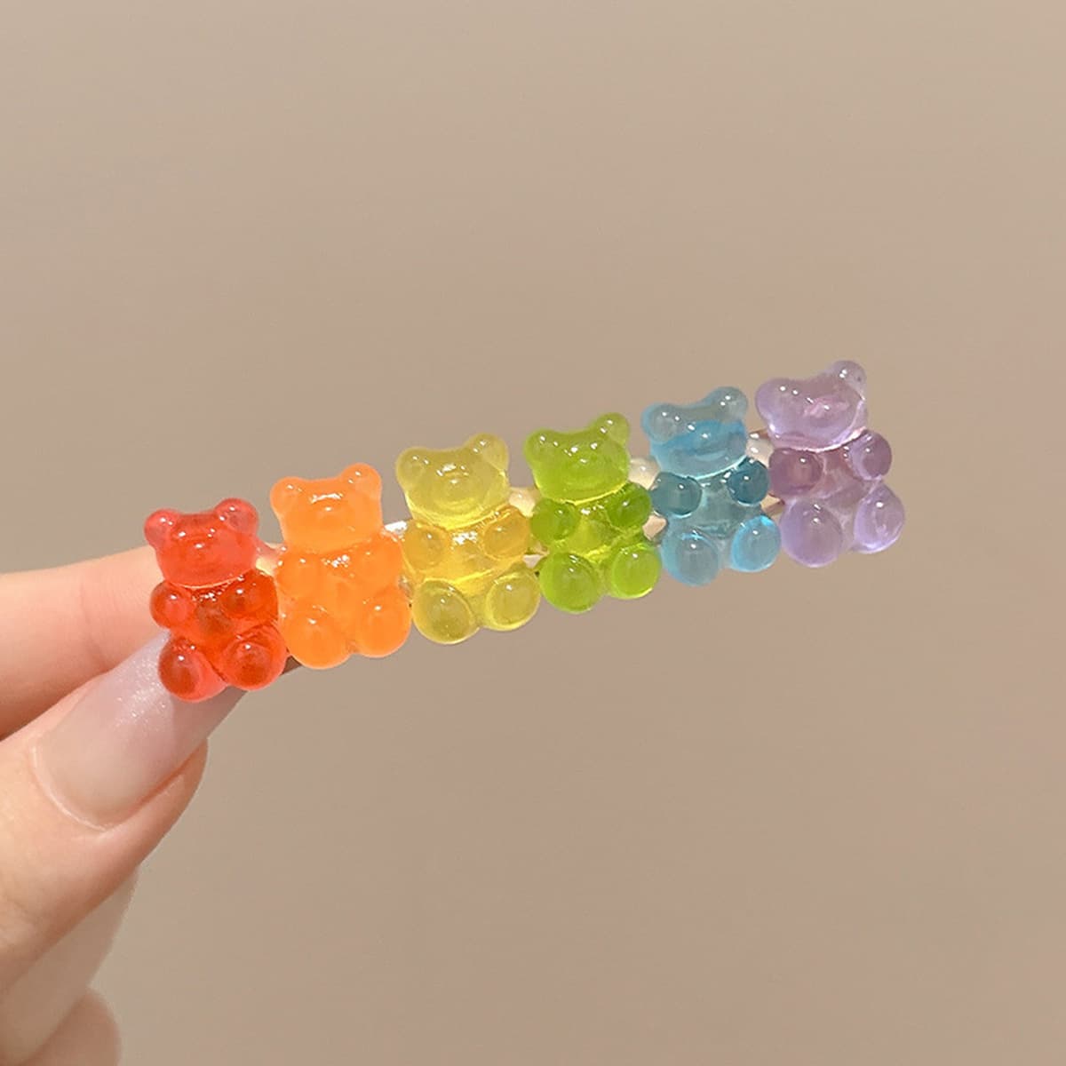 Милая кремовая заколка для волос с допамином, высококачественная заколка для челки, стильная заколка для студенческой челки,...