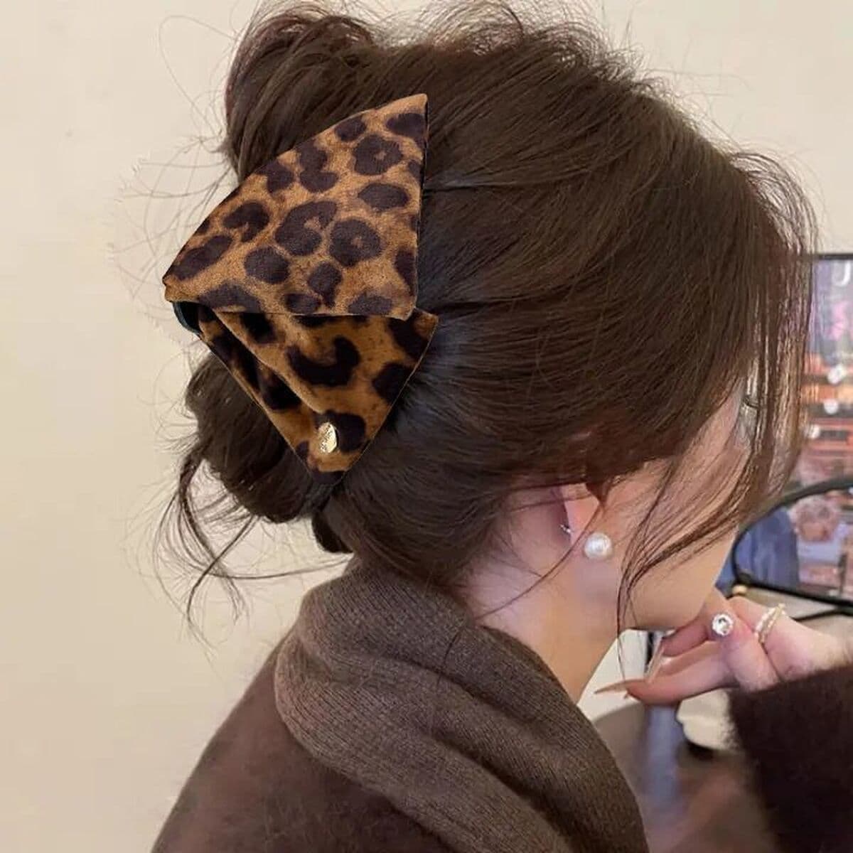 Заколка для волос в клетку, новая модель 2025 года, элитный стиль для затылка, высококачественная заколка-«жабромер»,...