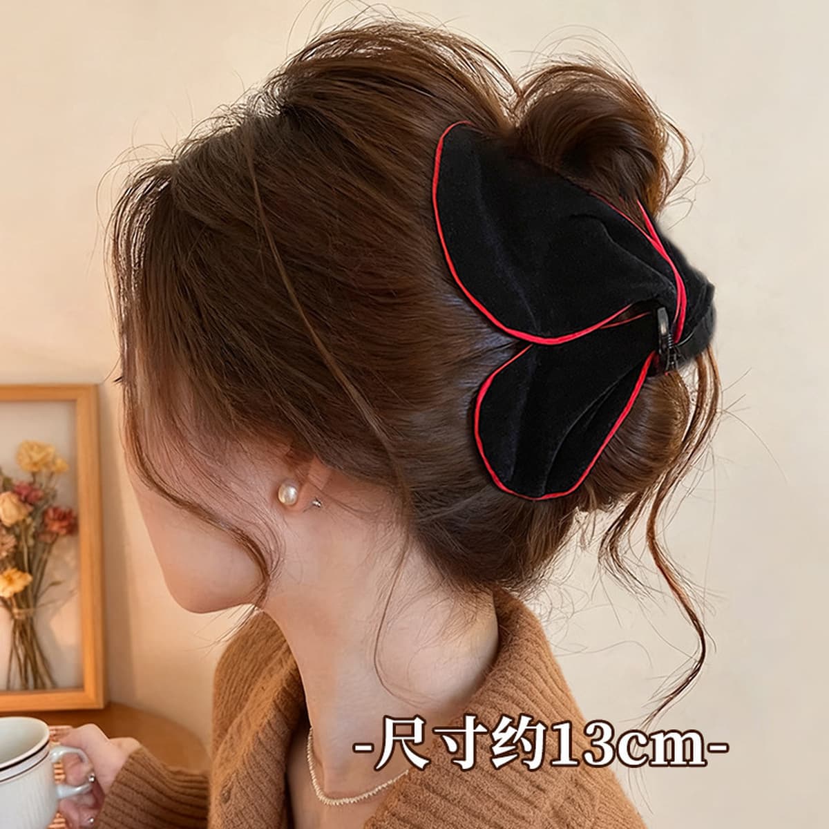 Заколка для волос в клетку, новая модель 2025 года, элитный стиль для затылка, высококачественная заколка-«жабромер»,...