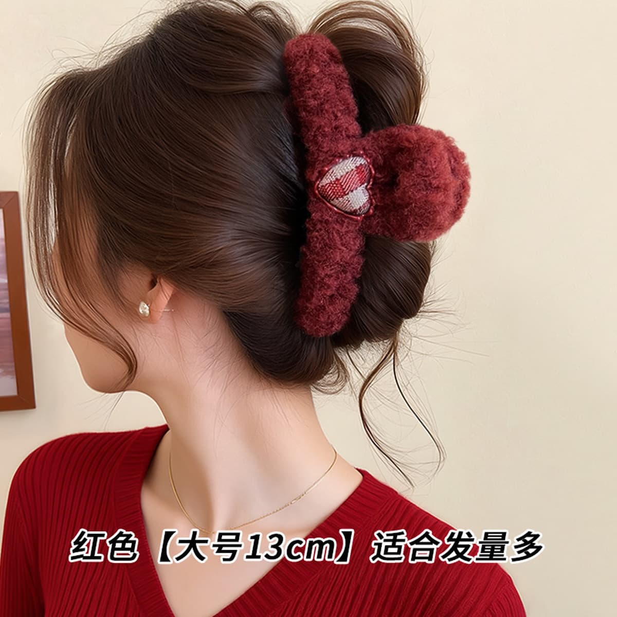 Заколка для волос в клетку, новая модель 2025 года, элитный стиль для затылка, высококачественная заколка-«жабромер»,...