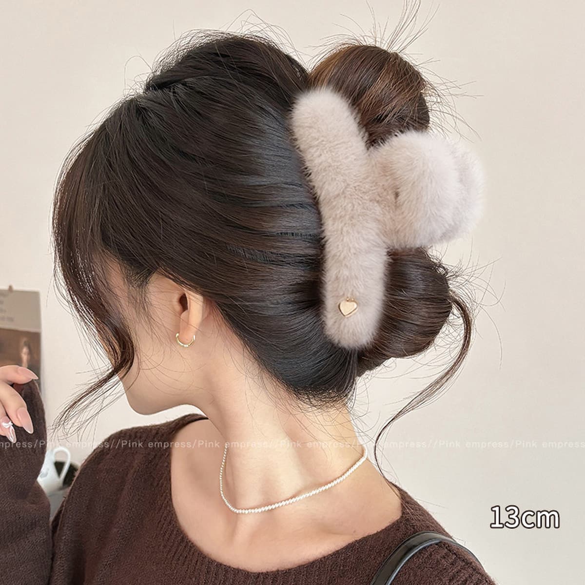 Заколка для волос в клетку, новая модель 2025 года, элитный стиль для затылка, высококачественная заколка-«жабромер»,...