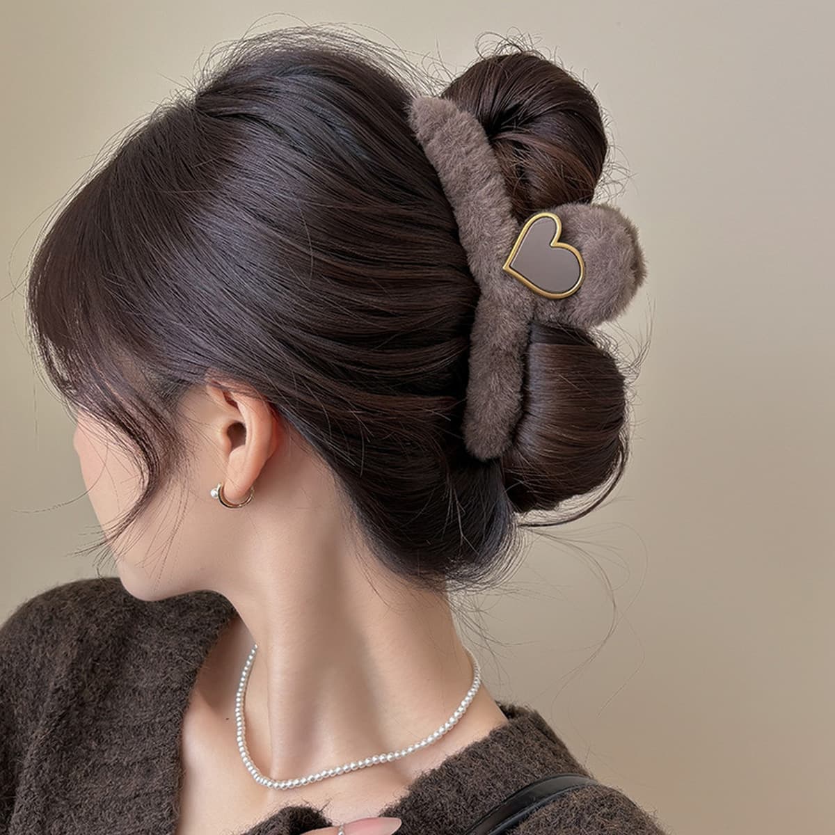 Заколка для волос в клетку, новая модель 2025 года, элитный стиль для затылка, высококачественная заколка-«жабромер»,...