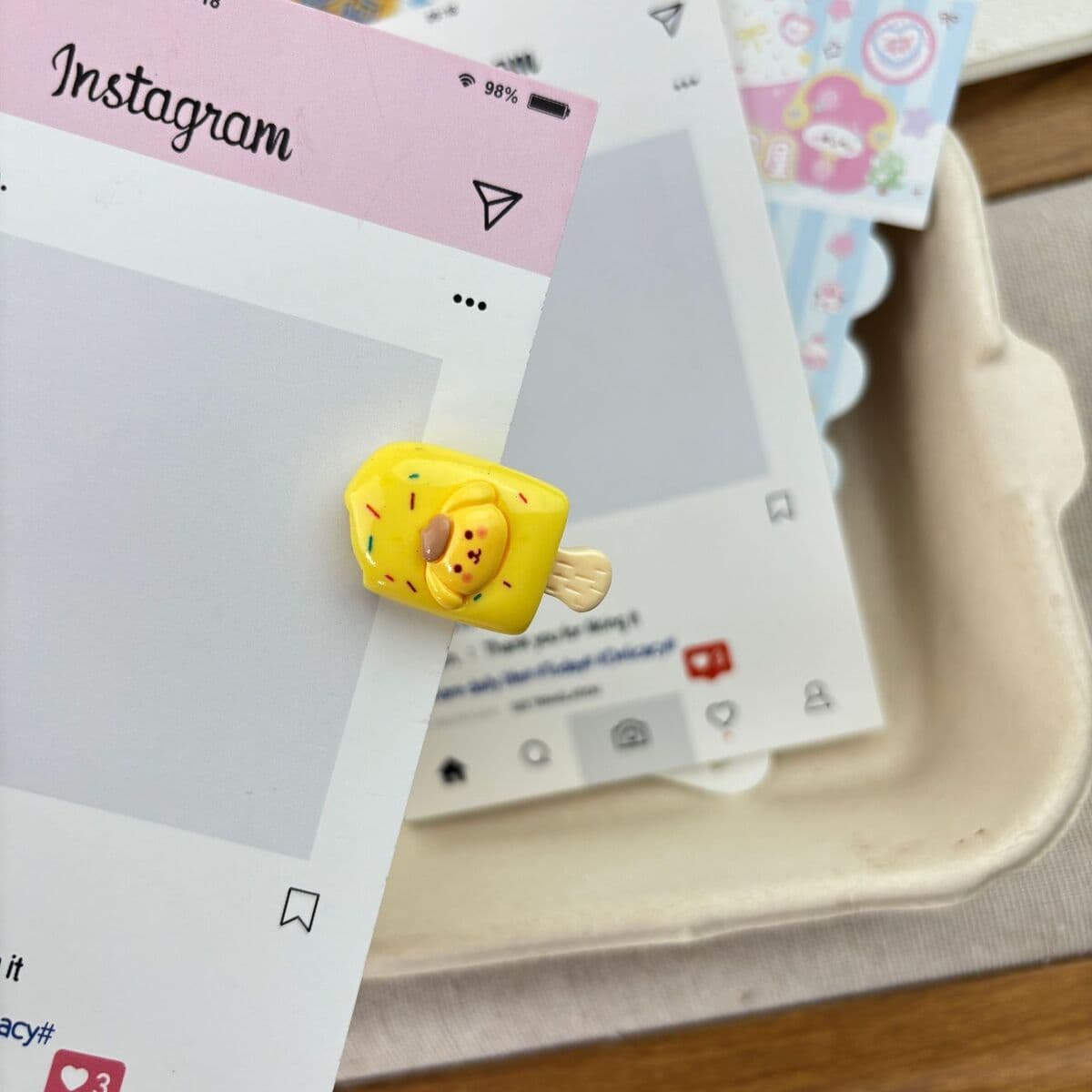 Заколка для мороженого ~ Симпатичные мини-творческие забавные мороженое