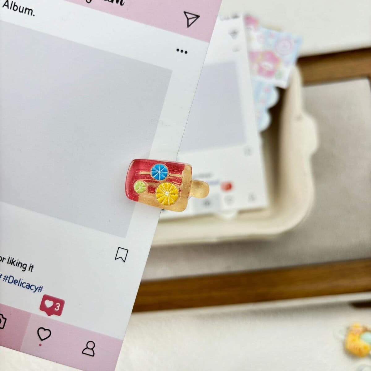 Заколка для мороженого ~ Симпатичные мини-творческие забавные мороженое