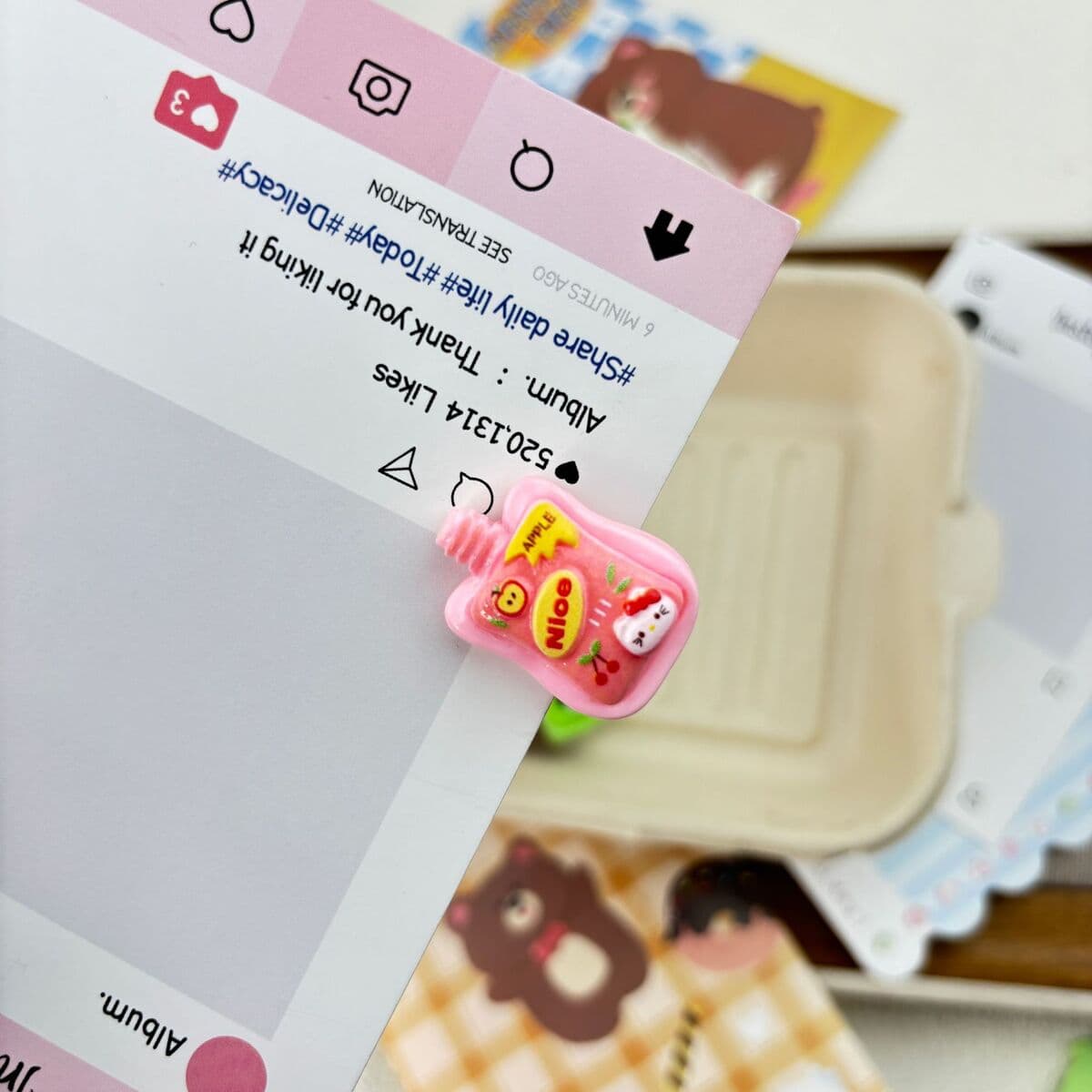 Заколка для мороженого ~ Симпатичные мини-творческие забавные мороженое