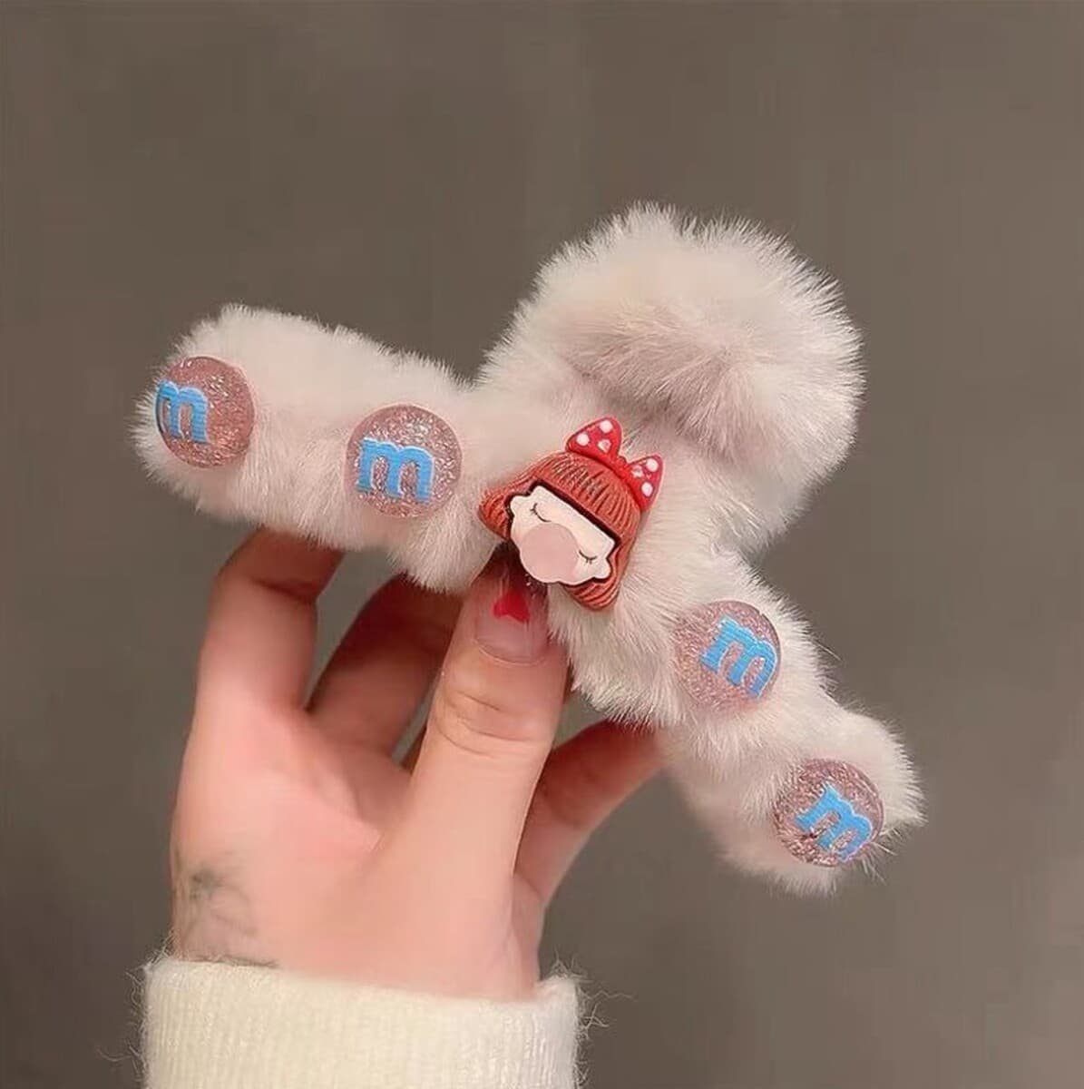 Корейская новая девушка двухсторонний Kt бант плюшевый захват мультфильм милый акула зажим высокая стоимость осенью и зимой