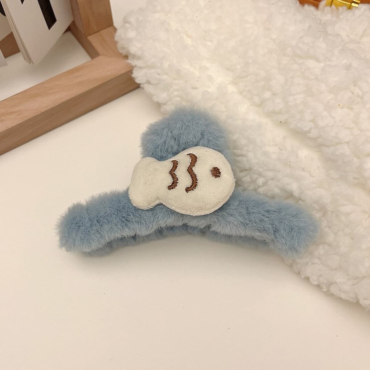 Корейская новая девушка двухсторонний Kt бант плюшевый захват мультфильм милый акула зажим высокая стоимость осенью и зимой