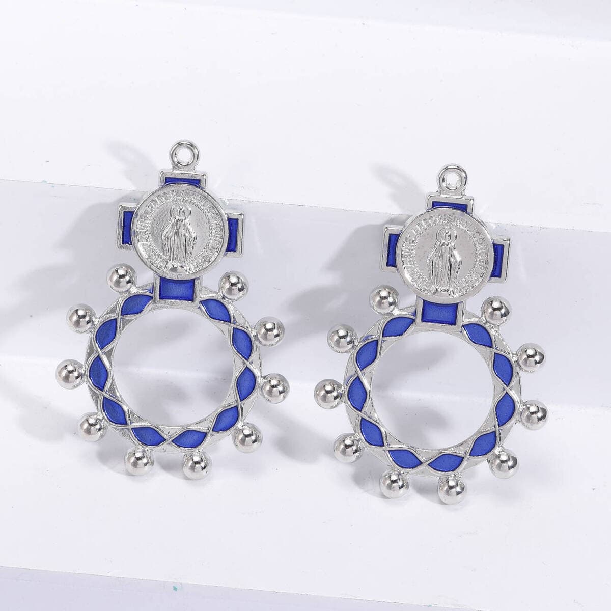 Кольцо-розарий, ювелирное изделие, кулон, простое серебряное кольцо, автомобильное кольцо, кулон для ключей, аксессуары для...