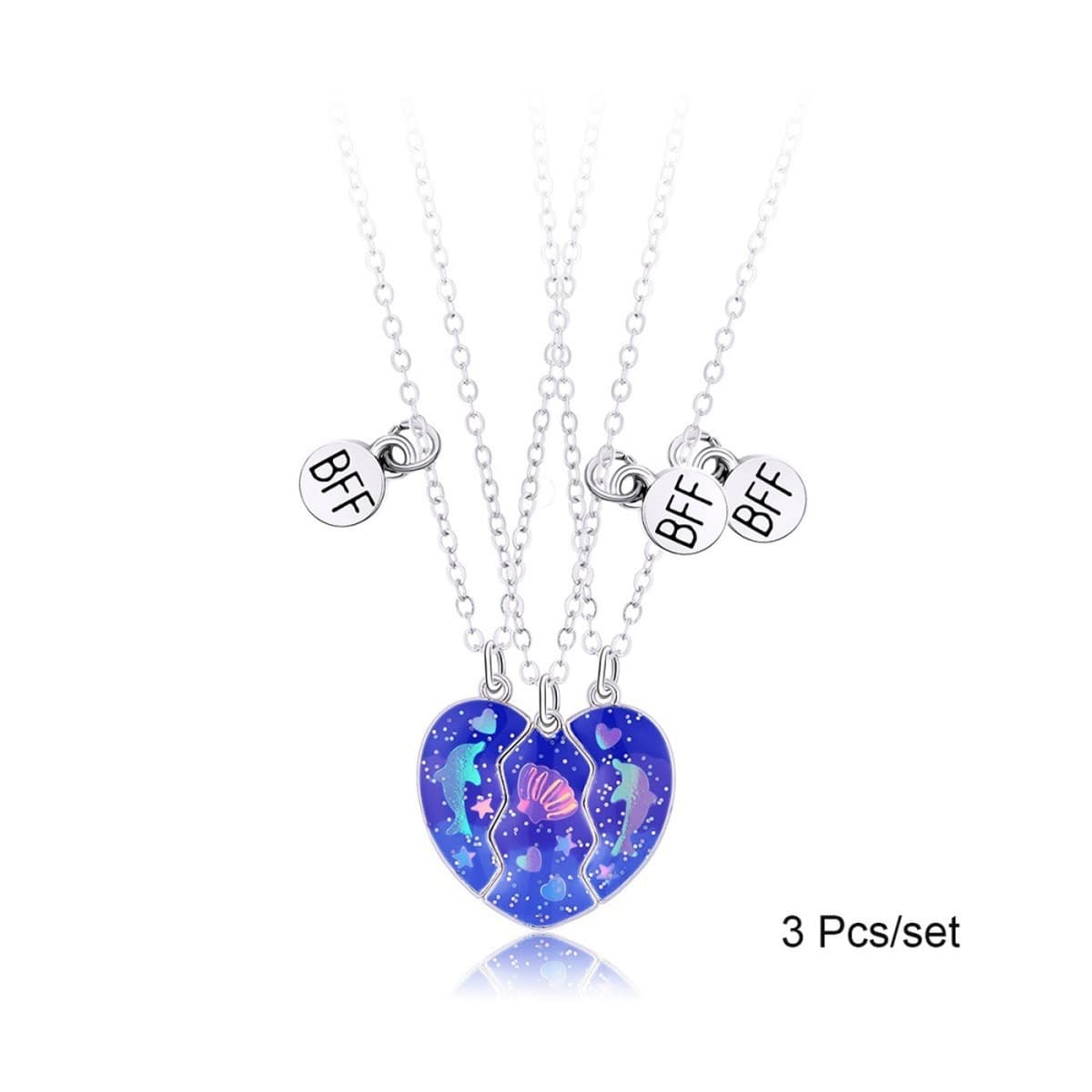 Производитель поставляет детское ожерелье Дельфин капает масло креативный магнит Сращивание любви ожерелье Сращивание любви...