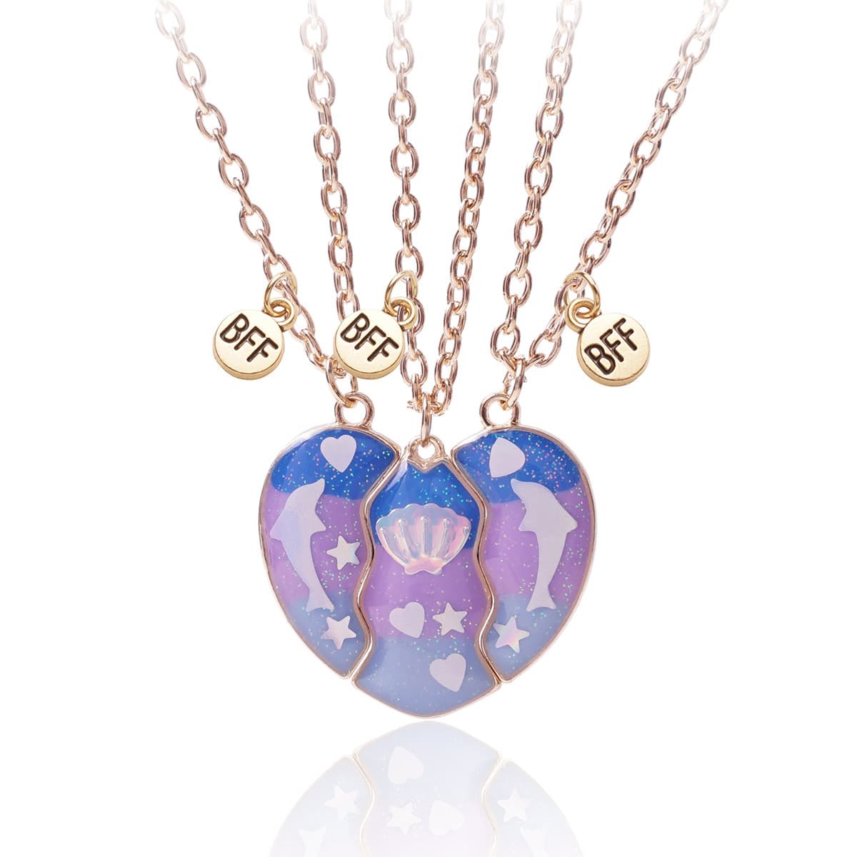 Производитель поставляет детское ожерелье Дельфин капает масло креативный магнит Сращивание любви ожерелье Сращивание любви...