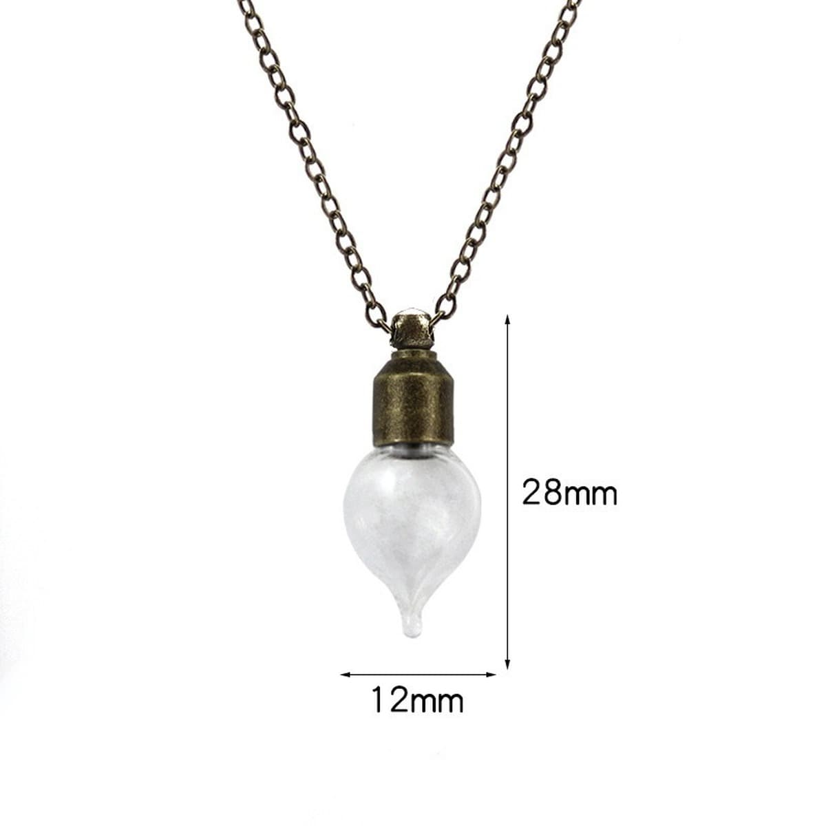 Фабрика оптовая завинченная проволока может открыть мини-желание стеклянная бутылка ожерелье дрейфовая бутылка подвеска