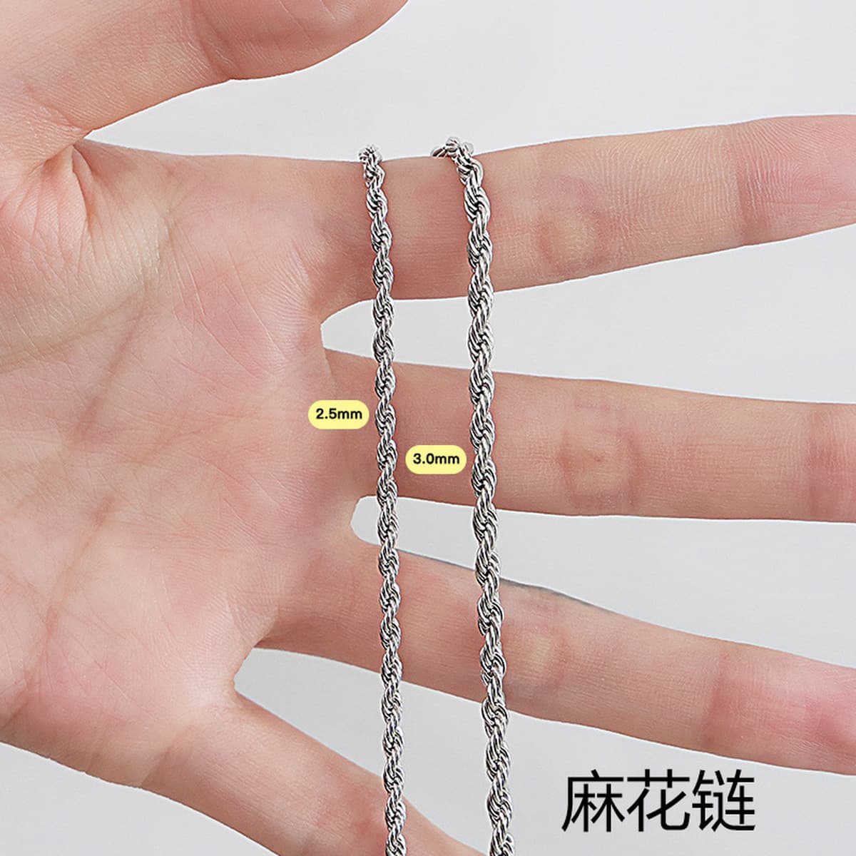 Мужская цепочка из титановой стали, цепочка своими руками, простая цепочка из нержавеющей стали 304, металлические...