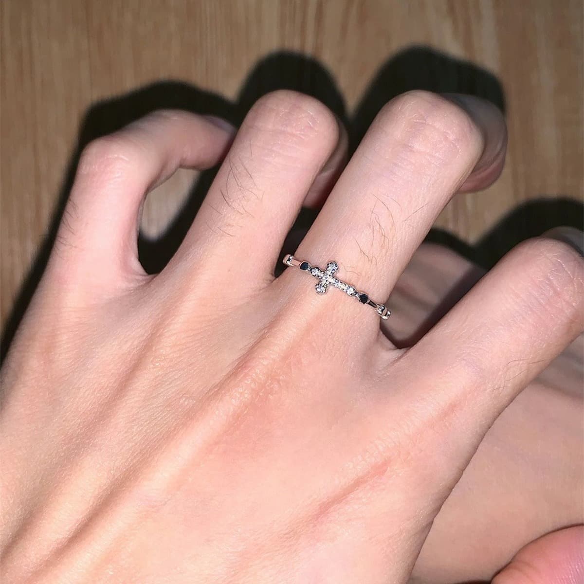 Восходящее солнце крест кольцо с бриллиантовым отверстием высокого уровня дизайн