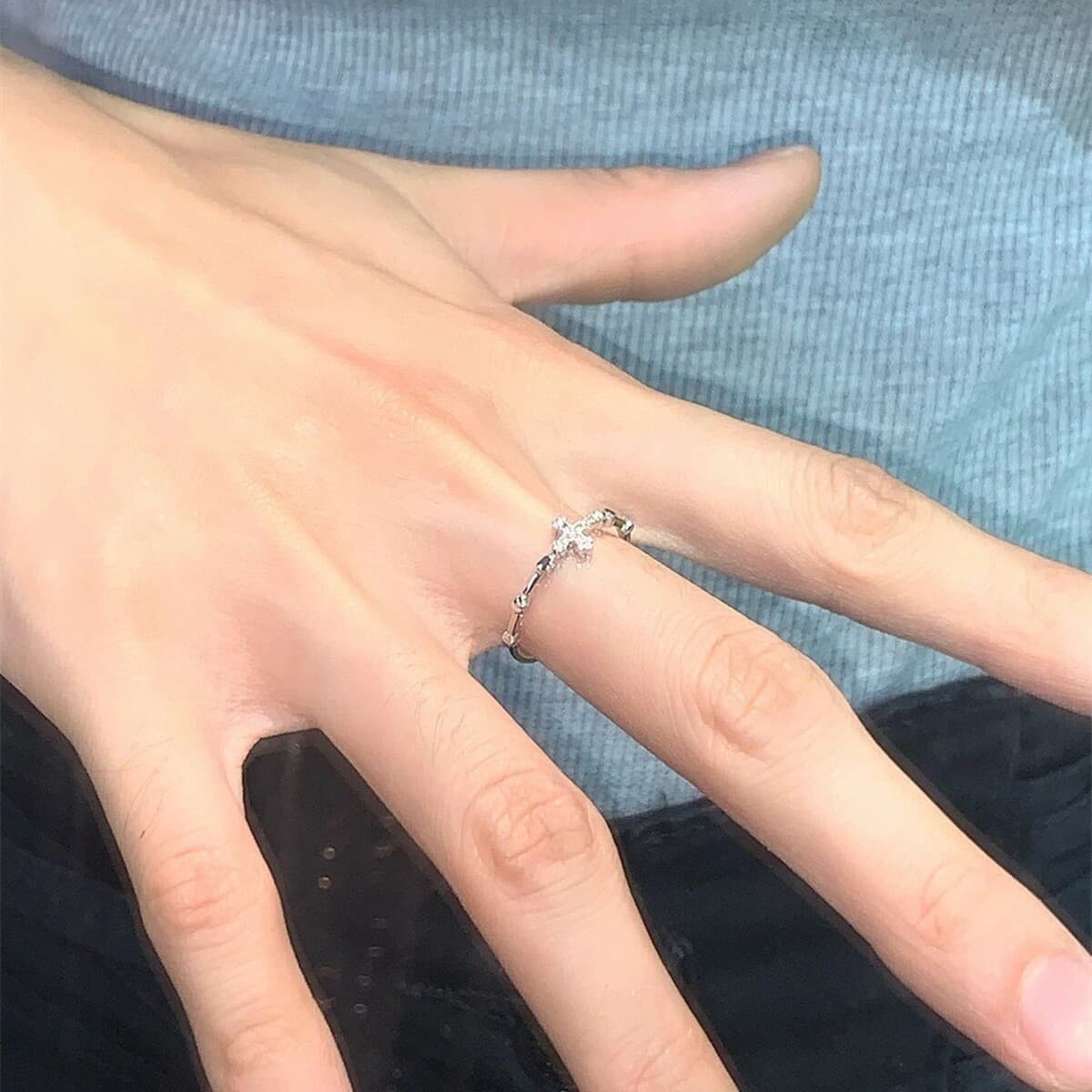 Восходящее солнце крест кольцо с бриллиантовым отверстием высокого уровня дизайн