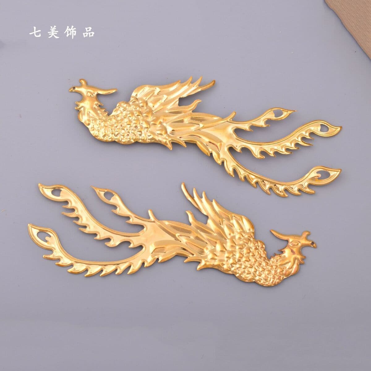 DIY антикварный материал Феникс левый и правый цветок аксессуары рот с отверстием праздничный круглый веер декоративные...