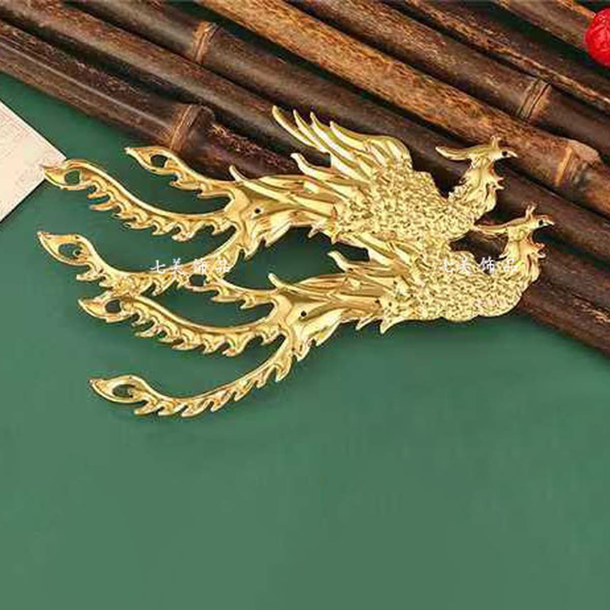 DIY антикварный материал Феникс левый и правый цветок аксессуары рот с отверстием праздничный круглый веер декоративные...