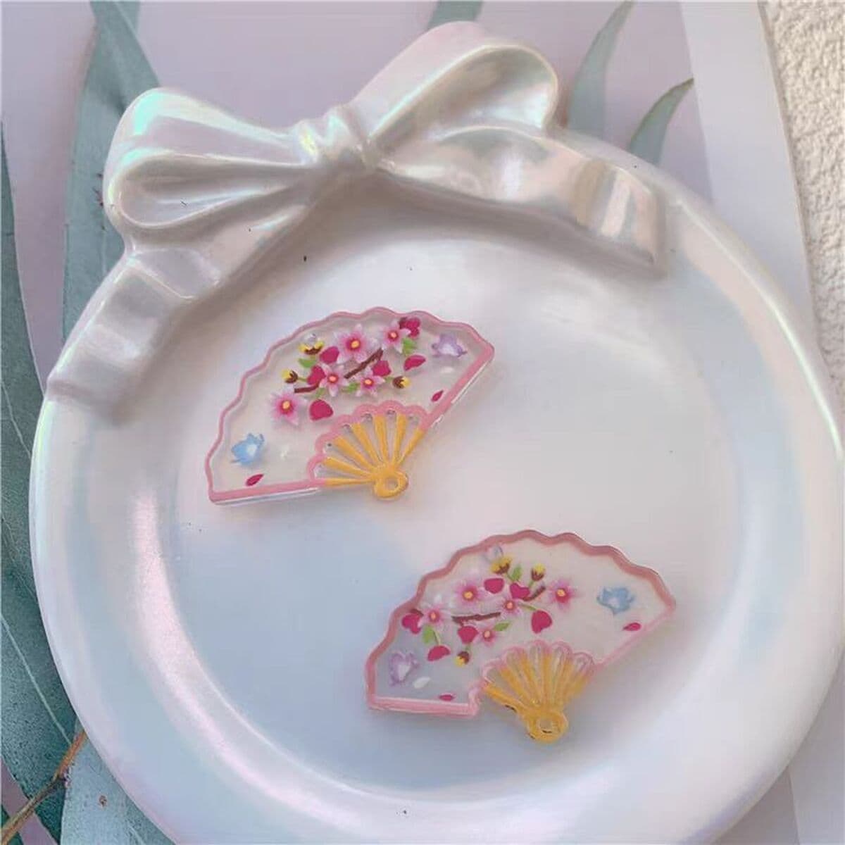 Ацетат новый кулон вентилятор 23*36 мм древний стиль DIY ручной работы