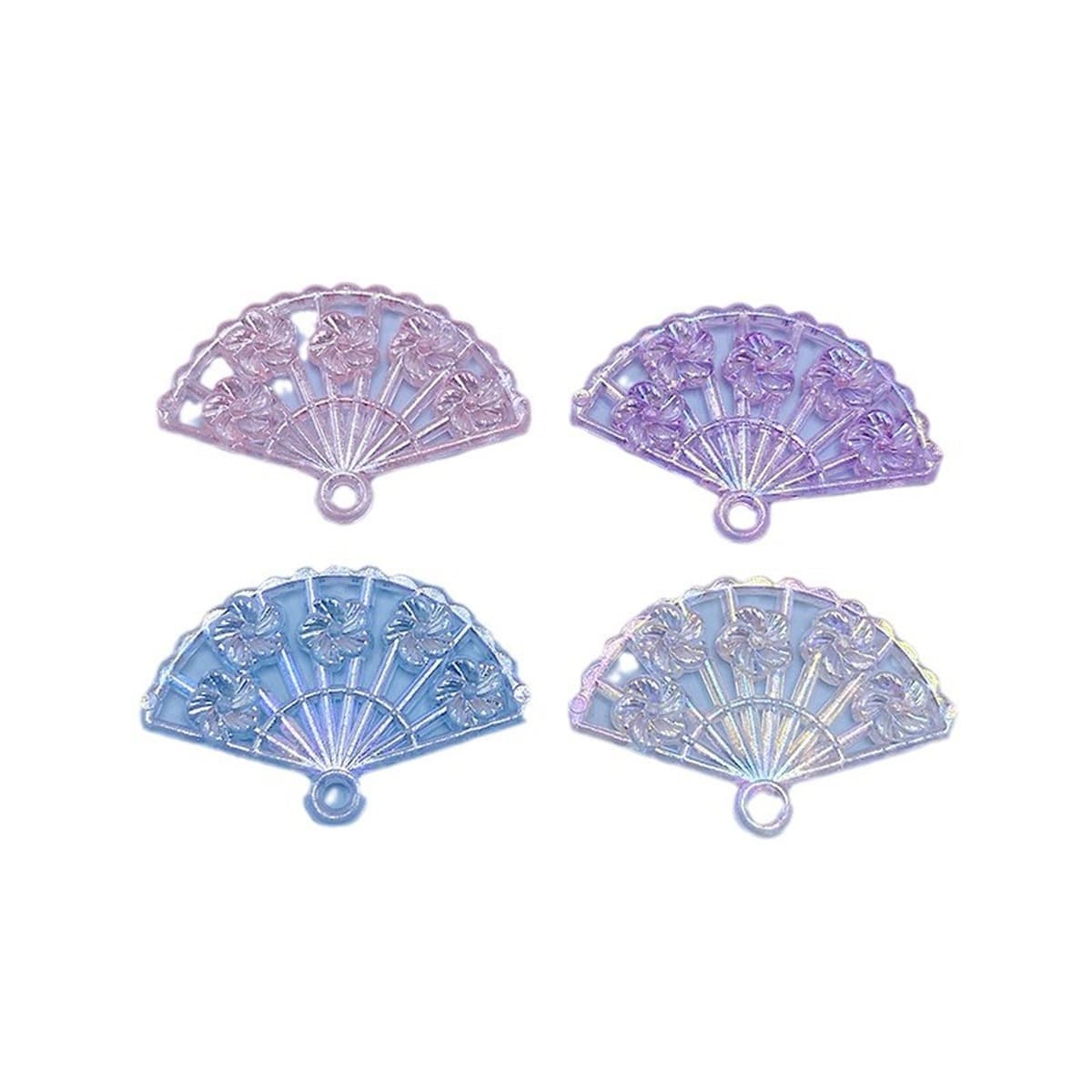 Позолоченный край маленький ароматный вентилятор самодельный diy чехол для телефона подвеска с отверстиями для бисера...