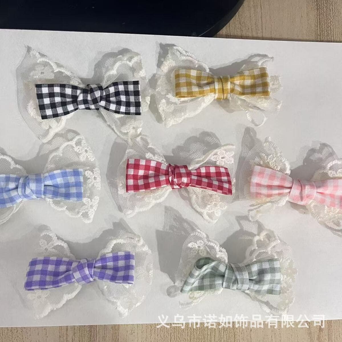 Аксессуары из кружевной клетчатой ткани своими руками, аксессуары с кружевным бантом, чехол для мобильного телефона, обувь,...