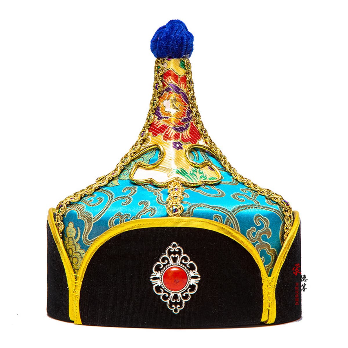 Этнические богатые цветочные аксессуары для одежды Монгольские мужские шапки, шапки принца и генерала, головные уборы,...