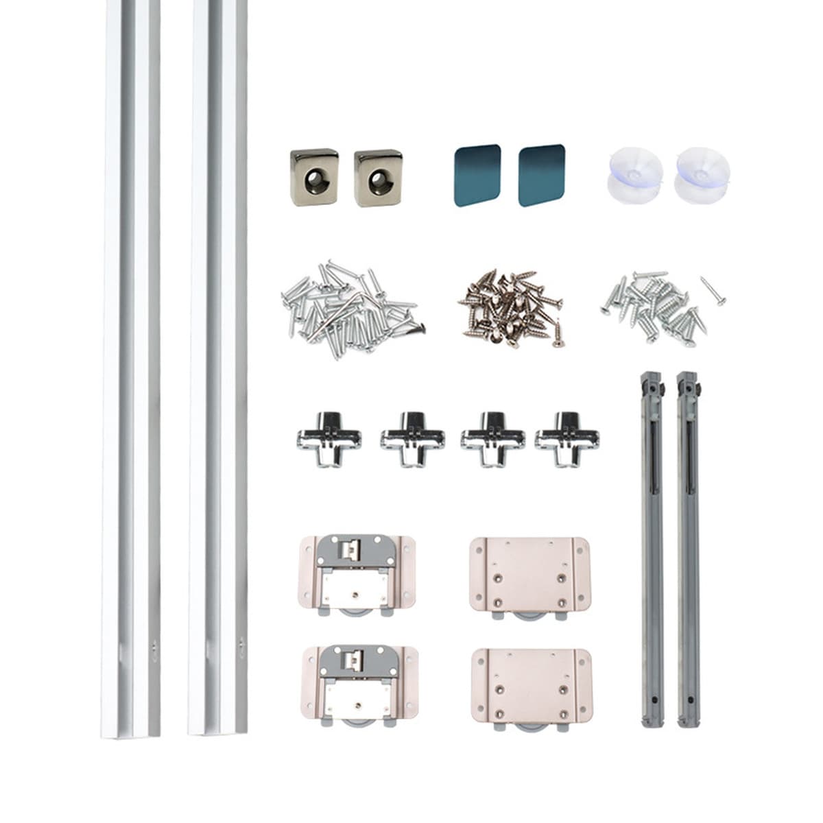 Складное зеркало для ванной комнаты Фен-шуй зеркальный шкаф рельс раздвижной двери двухтактный скрытый буферный шкив...