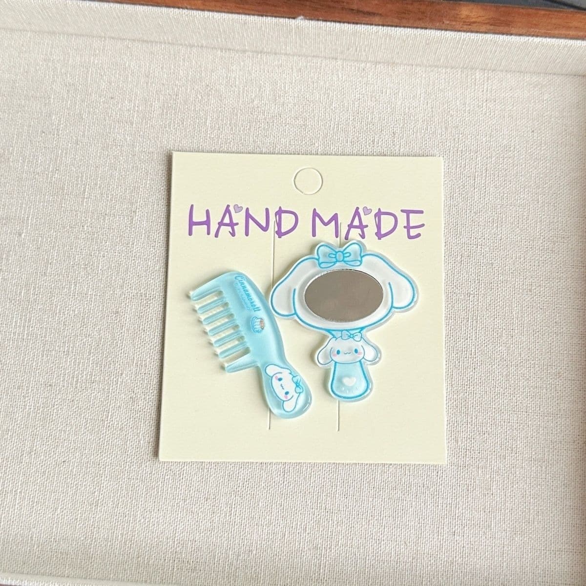 Комбинация маленькой зеркальной расчески симпатичная девушка сердце мультфильм мини-косметическое зеркало расческа головные...