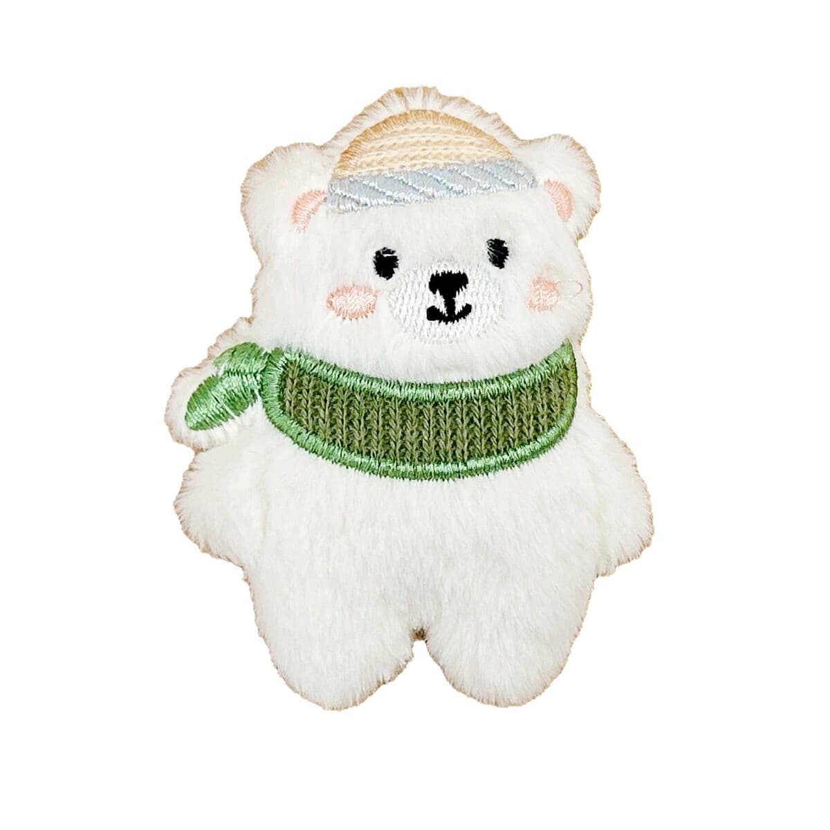 Новый милый шарф, брошь с белым медведем, аксессуары, мультяшные плюшевые солнцезащитные очки, медведь, аксессуары «сделай...