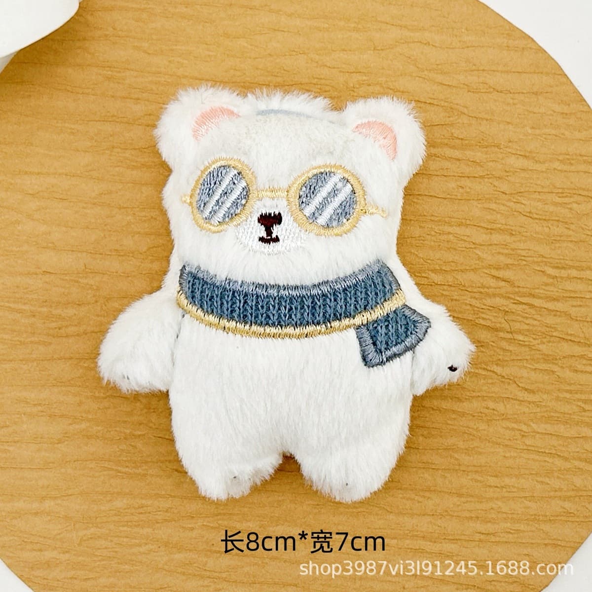 Новый милый шарф, брошь с белым медведем, аксессуары, мультяшные плюшевые солнцезащитные очки, медведь, аксессуары «сделай...