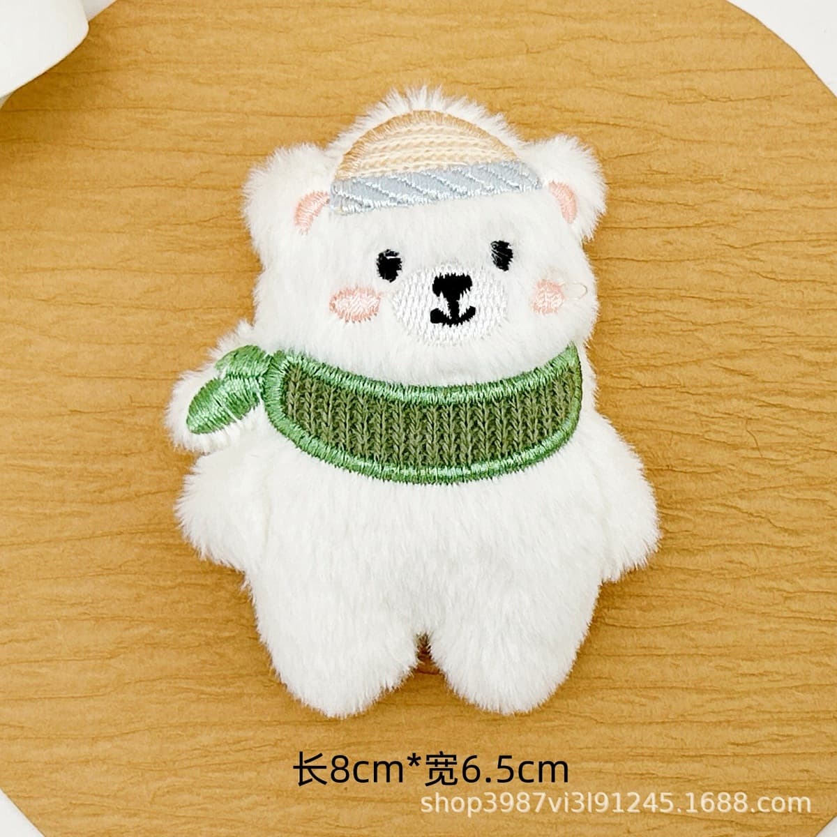 Новый милый шарф, брошь с белым медведем, аксессуары, мультяшные плюшевые солнцезащитные очки, медведь, аксессуары «сделай...