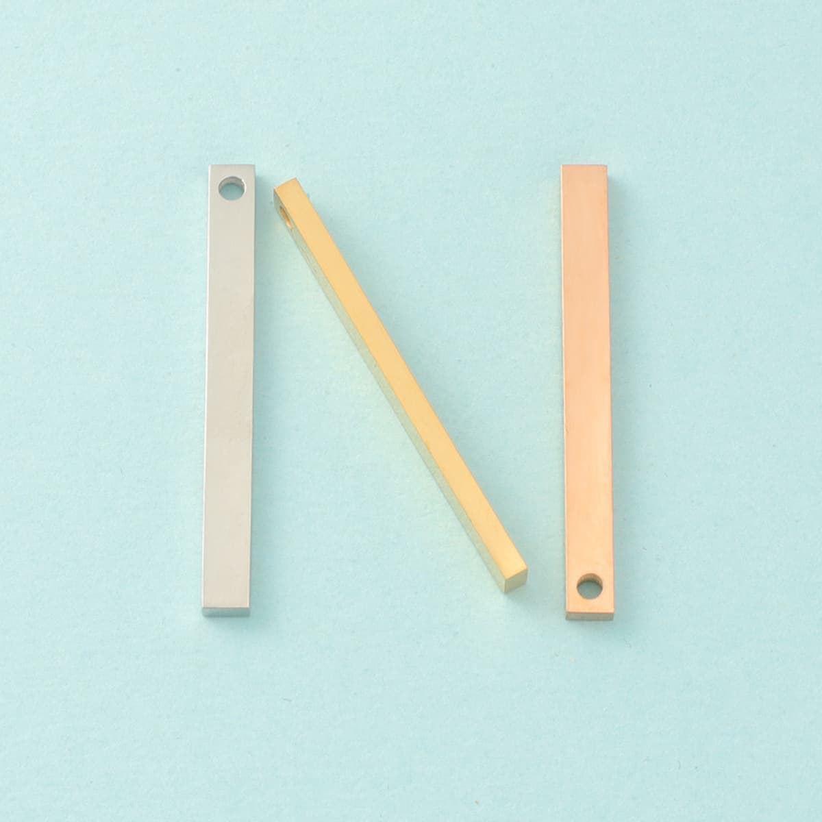 Объемная прямоугольная длинная подвесная бирка из нержавеющей стали с зеркальной полировкой, аксессуары для ювелирных...